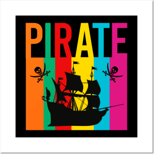 Pirate ship vintage Posters and Art